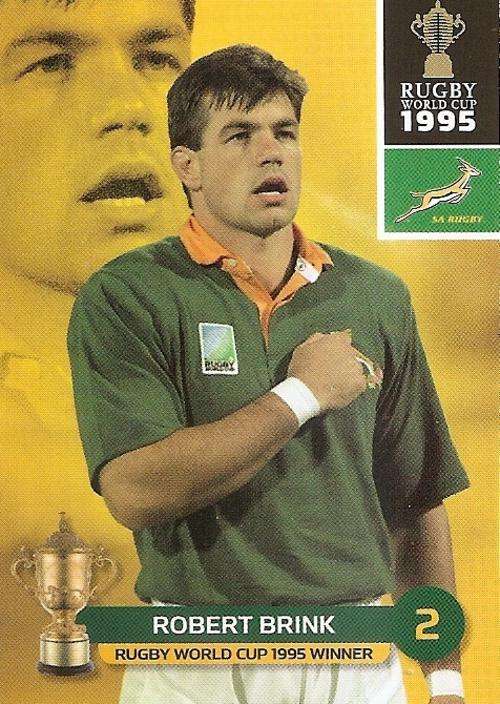 2011 RUGBY WORLD CUP COLLECTION -  ROBERT BRINK 203 BASE CARD