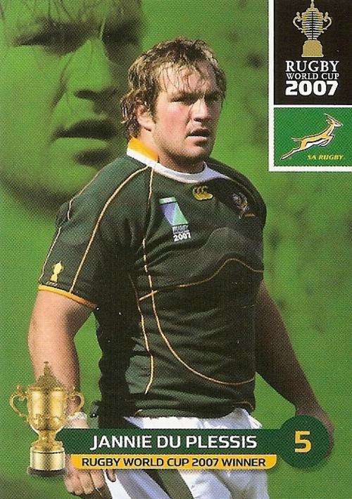JANIE DU PLESSIS - BIG BALL 2011 RUGBY WORLD CUP COLLECTION - BASE TRADING CARD 143