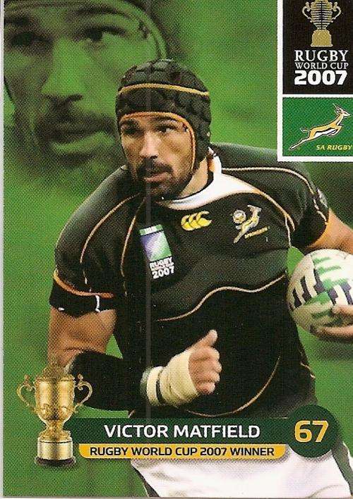 2011 RUGBY WORLD CUP COLLECTION -  VICTOR MATFIELD BASE CARD 155