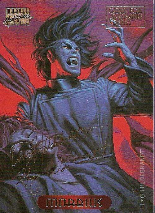 MARVEL MASTERPIECES 94 - MORBIUS "GOLD SIGNATURE" SERIES CARD 79