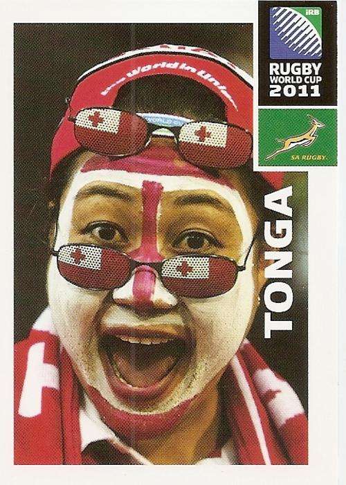 2011 RUGBY WORLD CUP COLLECTION - TONGA FANS CARD 48
