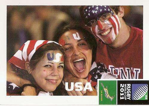 2011 RUGBY WORLD CUP COLLECTION - USA FANS CARD 49