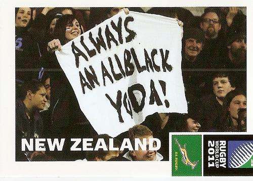 2011 RUGBY WORLD CUP COLLECTION - NEW ZEALAND FANS CARD 42
