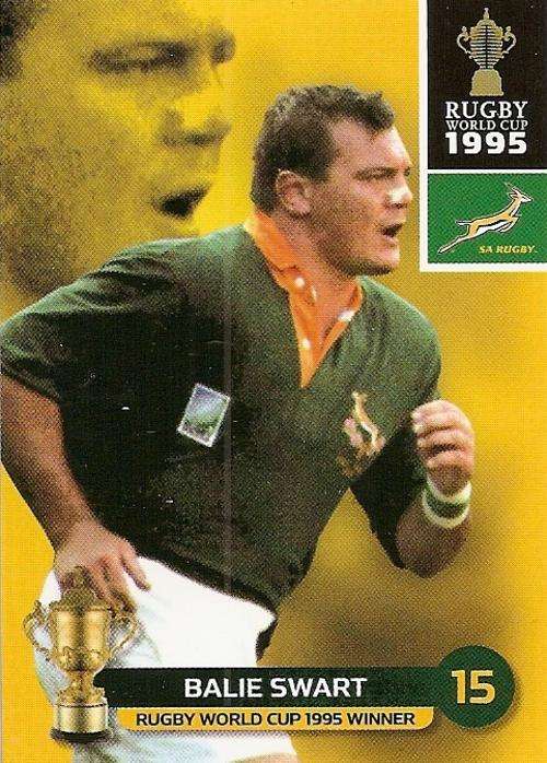 2011 RUGBY WORLD CUP COLLECTION -  BALIE SWART BASE CARD 180