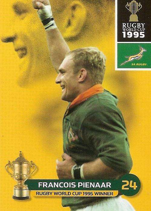 FRANCOIS PIENAAR - BIG BALL 2011 RUGBY WORLD CUP COLLECTION - BASE TRADING CARD 185