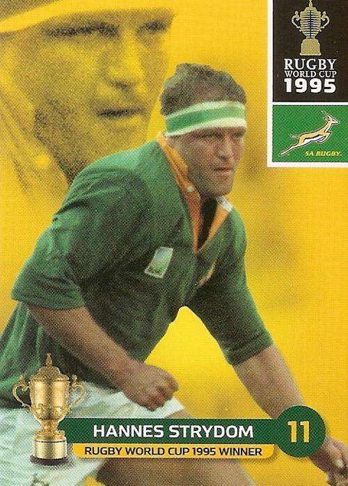 2011 RUGBY WORLD CUP COLLECTION -  HANNES STRYDOM BASE CARD 188