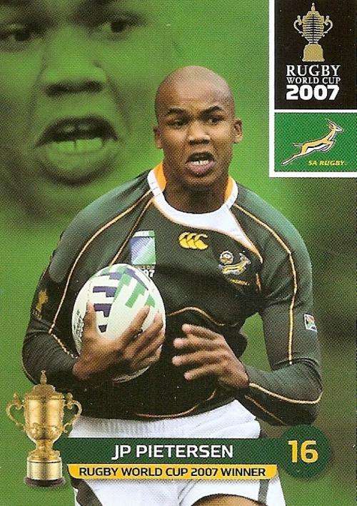 2011 RUGBY WORLD CUP COLLECTION - JP PIETERSEN BASE CARD 148