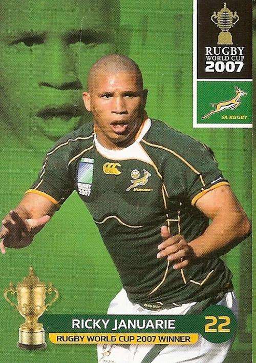 2011 RUGBY WORLD CUP COLLECTION -  RICKY JANUARIE BASE CARD 152