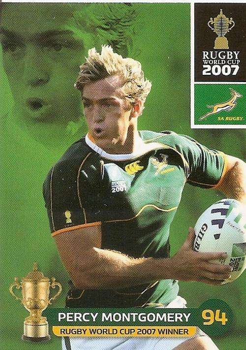 2011 RUGBY WORLD CUP COLLECTION - PERCY MONTGOMERY BASE CARD 151