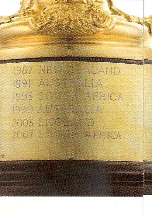 2011 RUGBY WORLD CUP COLLECTION - WEBB ELLIS CUP CARD 8