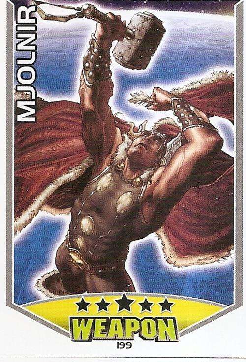 HERO ATTAX 2011 - MARVEL UNIVERSE - WEAPON CARD 199