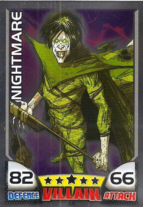 TOPPS HERO ATTAX - MARVEL UNIVERSE - NIGHTMARE "FOIL" CARD 34