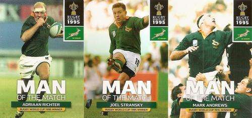 2011 RUGBY WORLD CUP COLLECTION - MAN of the MATCH SET OF 3 CARDS