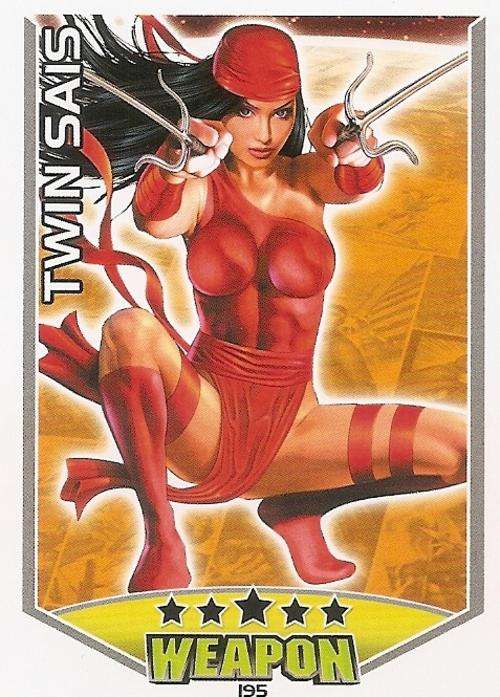 HERO ATTAX 2011 - MARVEL UNIVERSE - WEAPON CARD 195