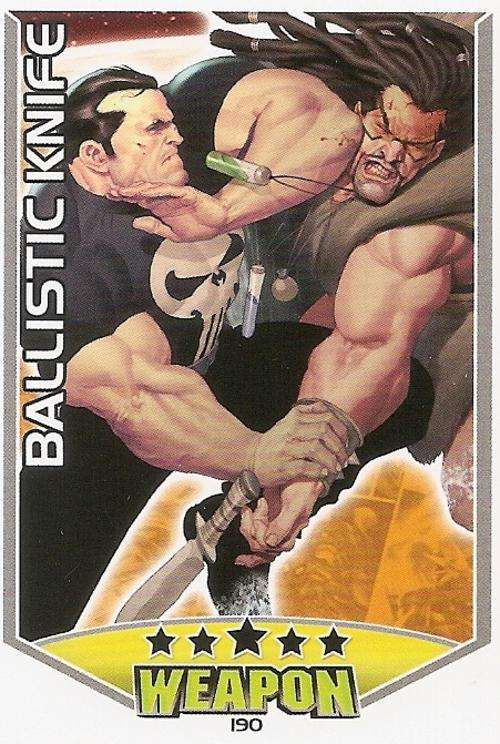 HERO ATTAX 2011 - MARVEL UNIVERSE - WEAPON CARD 190