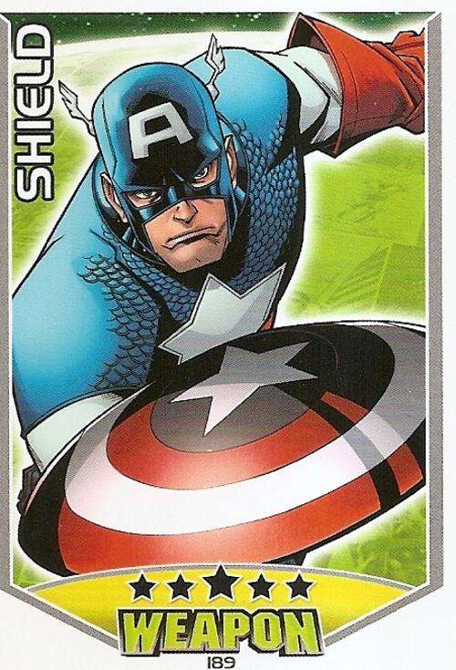 HERO ATTAX 2011 - MARVEL UNIVERSE - WEAPON CARD 189