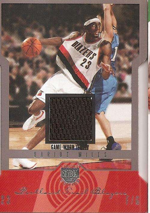 DARIUS MILES - GAME WORN "JERSEY" CARD - NBA 04/05