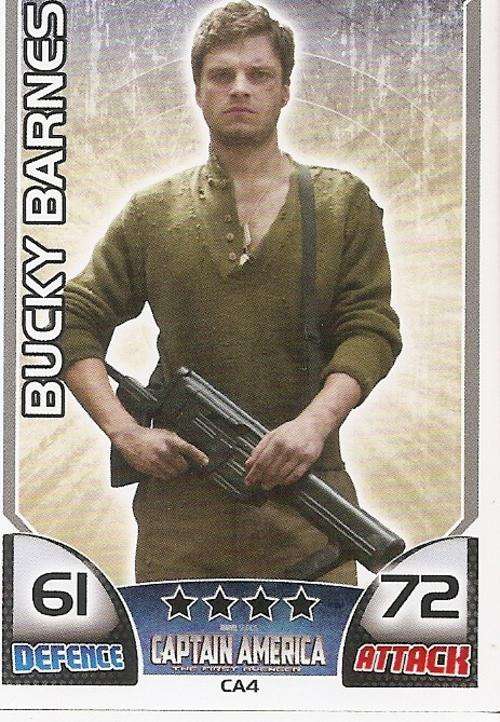 TOPPS HERO ATTAX - MARVEL UNIVERSE - CAPTAIN AMERICA "RARE" MOVIE CARD CA4