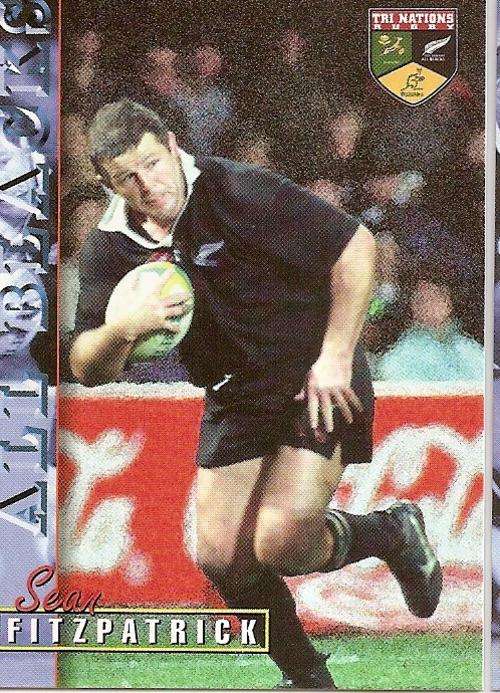RUGBY 1997 COLLECTION by PANINI - SEAN FITZPATRICK "ALL BLACKS" BASE CARD 35