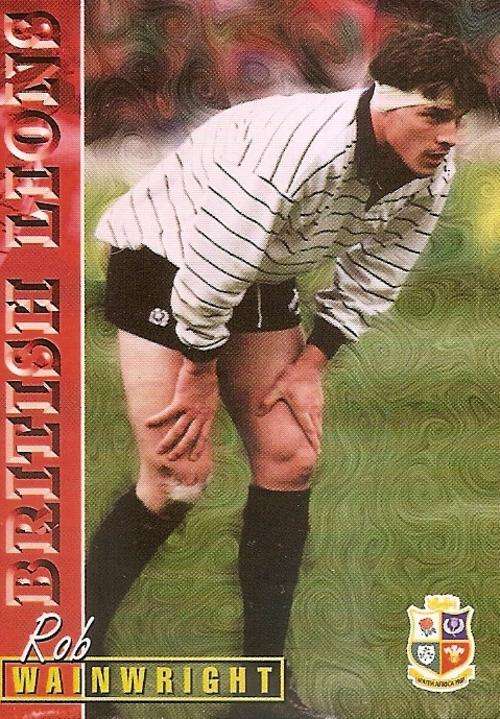 RUGBY 1997 COLLECTION by PANINI - ROB WAINWRIGHT "BRITISH LIONS" BASE CARD 98