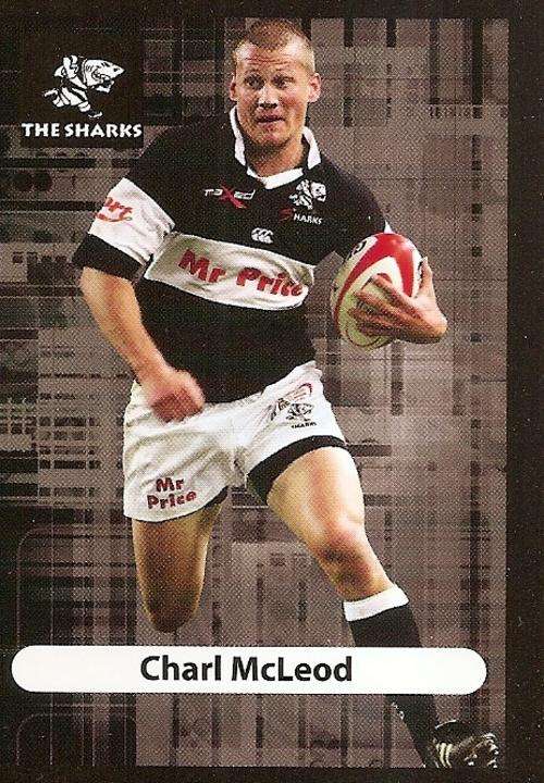 2009/10 BIG BALL RUGBY COLLECTION - CHARL McLEOD BASE CARD
