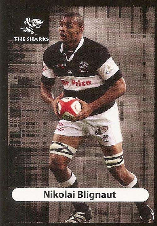 2009/10 BIG BALL RUGBY COLLECTION - NIKOLAI BLIGNAUT BASE CARD