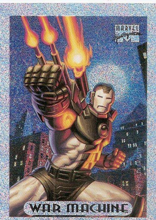 MARVEL MASTERPIECES 94 - WAR MACHINE SILVER "HOLOFOIL LIMITED EDITION" CARD 10