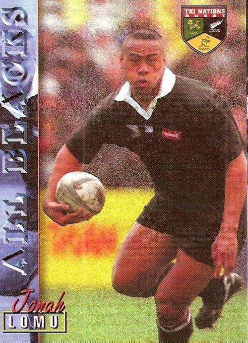RUGBY 1997 COLLECTION by PANINI - JONAH LOMU "ALL BLACKS" BASE CARD 42