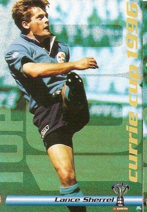 LANCE SHERREL - SPORTS DECK 1996 -  NORTHERN TRANSVAAL "CURRIE CUP 1996" CARD 28
