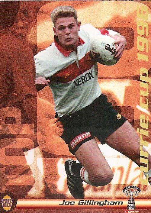 JOE GILLINGHAM - SPORTS DECK 1996 -  TRANSVAAL "CURRIE CUP 1996" CARD 5
