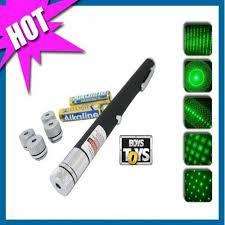 532nm - <200 mw Super Bright Green Laser with 5 Star Caps