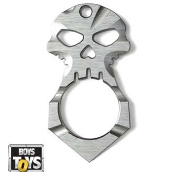 Self Defense Skull Knuckle Tactical Key Ring Pendant