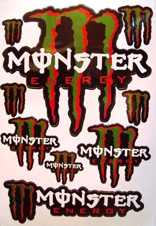 Monster Energy Bike - VINYL STICKERS