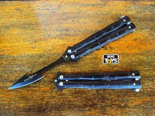 Butterfly Knife with Harpoon Blade