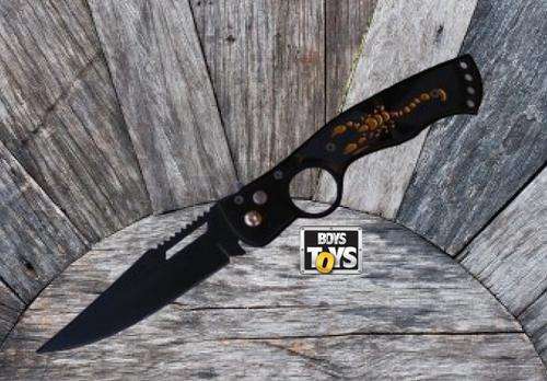 Shark Gold Scorpion Pocket Knife