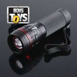 3W LED 200 Lumen Zoomable Torch Flashlight