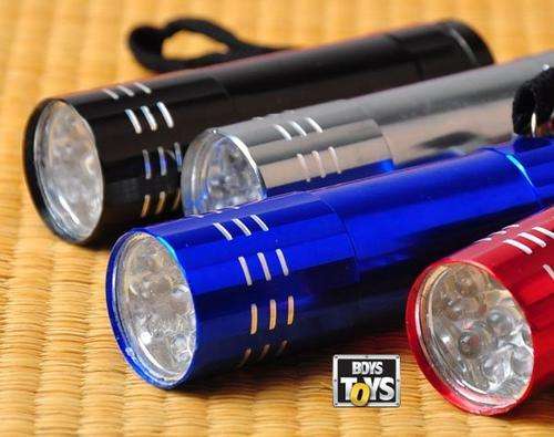 FR93NL - Aluminium 9 LED Torch - Metallic colors
