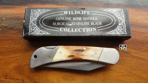 Wildlife Collection - Genuine Bone Handle Surgical Stainless Blade