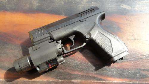 Umarex XBG 4.5mm CO2 BB pistol with trigger button laser sights and LED torch