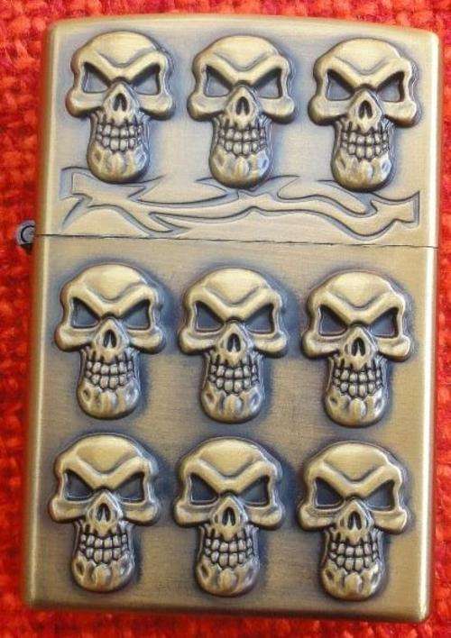 JianTai Oil Lighter - 9 Skull