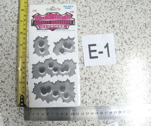 Repeating Fake Bullet Holes - VINYL STICKERS