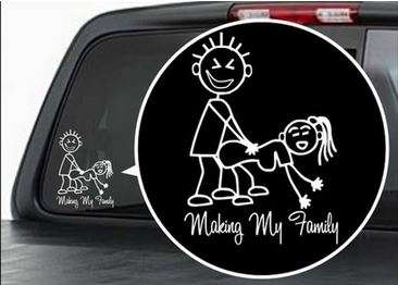 Making my family Vinyl Decal / Window Sticker