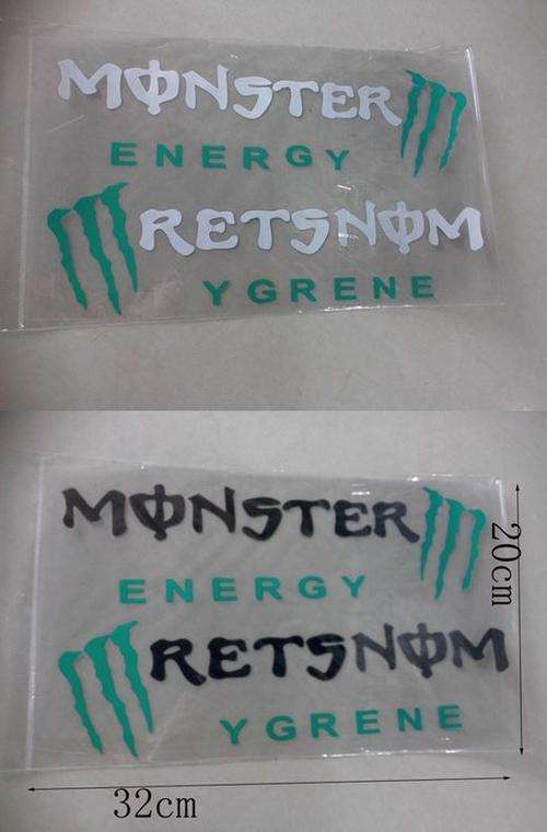 Monster Energy Car Headlight Taillight Eyebrow Decal Vinyl Sticker