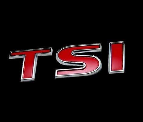 Metal TSI 3D Chrome Emblems For VW Cars