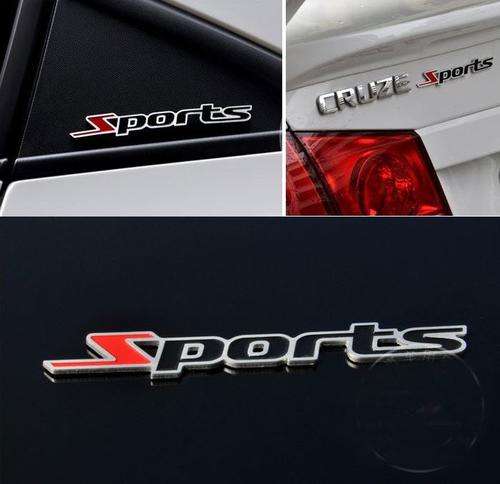 Metal Sports Chrome Emblems For Cars