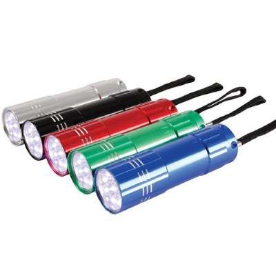 Aluminium 9 LED Torch
