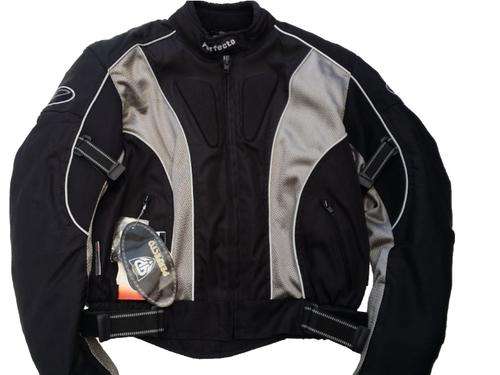 Perfecto Ladies Cordura Black&Grey Summer Racing Jacket XXL