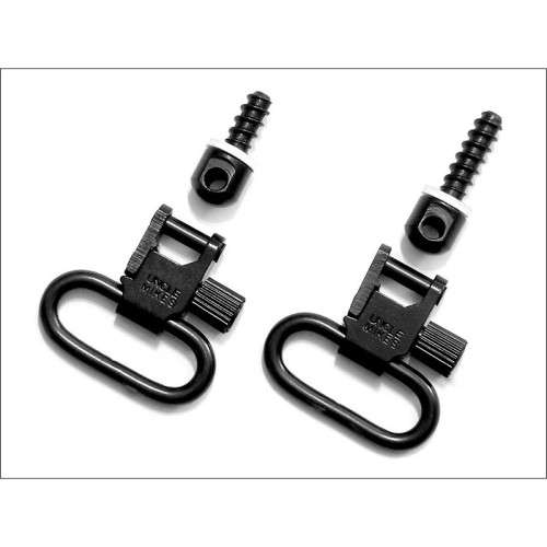 Uncle Mike's wooden stock swivel stud set QD