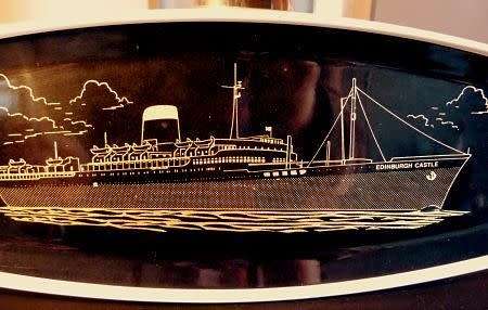 EDINBURGH CASTLE MELAMIN TRAY, RETRO.