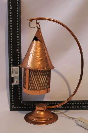 Vintage 1950's Rhodesian Copper desk lamp, in mining style